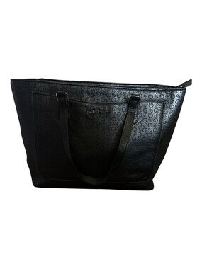 Guess Black Los Angeles Embossed Tote